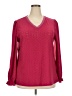 Kikula Burgundy Long Sleeve Blouse Size XXL - photo 1
