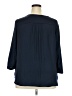 Gap Outlet 100% Polyester Blue 3/4 Sleeve Blouse Size XXL - photo 2