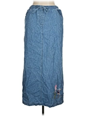 Quacker Factory Denim Skirt (view 1)