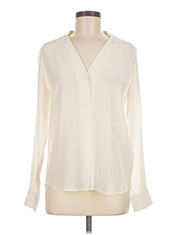 Equipment Long Sleeve Silk Top (view 1)