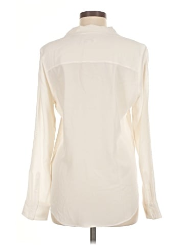 Equipment Long Sleeve Silk Top (view 2)