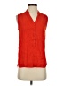 CAbi 100% Rayon Red Sleeveless Button-Down Shirt Size S - photo 1