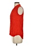 CAbi 100% Rayon Red Sleeveless Button-Down Shirt Size S - photo 5