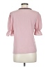 Shein 100% Polyester Pink Short Sleeve Blouse Size 6 - photo 2