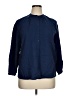 Cremieux 100% Viscose Solid Blue 3/4 Sleeve Button-Down Shirt Size XL - photo 1