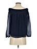 A'gaci Blue 3/4 Sleeve Blouse Size S - photo 2
