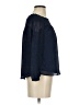 A'gaci Blue 3/4 Sleeve Blouse Size S - photo 4