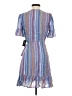 Express 100% Viscose Stripes Blue Cocktail Dress Size XXS - photo 2