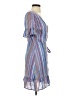 Express 100% Viscose Stripes Blue Cocktail Dress Size XXS - photo 4