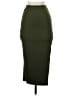 Shein Solid Green Casual Skirt Size XS - photo 1