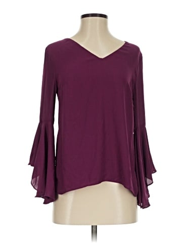 White House Black Market Long Sleeve Blouse (view 1)