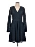 BCBGMAXAZRIA Chevron-herringbone Blue Casual Dress Size L - photo 1
