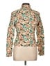 Left Coast by Dolan Floral Teal Long Sleeve Blouse Size L - photo 1
