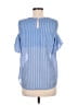 Attention 100% Polyester Blue Sleeveless Blouse Size M - photo 2