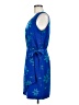 Sag Harbor 100% Polyester Tropical Blue Casual Dress Size 8 - photo 5
