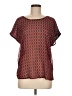 Mix & CO Red Short Sleeve Blouse Size M - photo 1