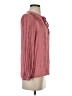 J.Crew 100% Polyester Pink Long Sleeve Blouse Size XS - photo 4