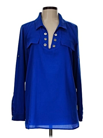 Calvin Klein Long Sleeve Blouse (view 1)