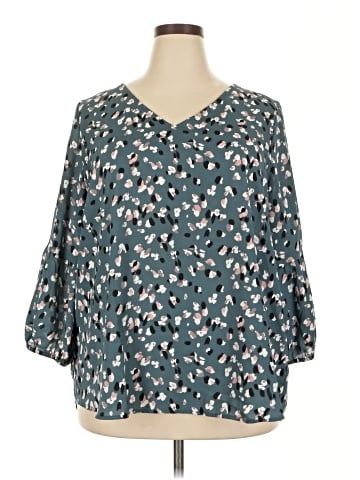 Collective Concepts 3/4 Sleeve Blouse (view 1)
