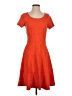 Three Dots Solid Orange Casual Dress Size S - photo 1