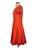 Three Dots Solid Orange Casual Dress Size S - photo 5