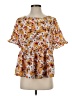 Shein Orange Short Sleeve Blouse Size 2 - photo 1