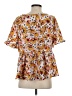 Shein Orange Short Sleeve Blouse Size 2 - photo 2