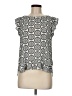Ann Taylor LOFT Outlet 100% Polyester Gray Short Sleeve Top Size M (petite) - photo 1