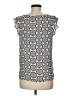 Ann Taylor LOFT Outlet 100% Polyester Gray Short Sleeve Top Size M (petite) - photo 2