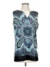 Christine Gerard Teal Blue Sleeveless Blouse Size S (estimated) - photo 1