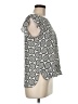 Ann Taylor LOFT Outlet 100% Polyester Gray Short Sleeve Top Size M (petite) - photo 4