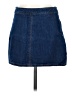 Zara Solid Blue Denim Skirt Size S - photo 1