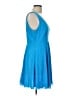 Soprano 100% Polyester Solid Blue Casual Dress Size L - photo 4