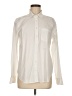 Gap 100% Cotton Solid Ivory Long Sleeve Button-Down Shirt Size M - photo 1