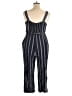 Ava & Viv Stripes Blue Jumpsuit Size 1X - photo 2