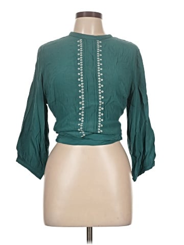 Label by Ritu Kumar 3/4 Sleeve Blouse (view 1)