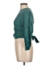 Label by Ritu Kumar 100% Viscose Teal 3/4 Sleeve Blouse Size L - photo 5
