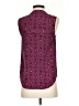 Assorted Brands 100% Silk Purple Sleeveless Silk Top Size 0 - photo 2