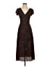 BB Dakota 100% Polyester Polka Dots Brown Casual Dress Size 0 - photo 1