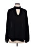 Bold Elements 100% Polyester Black Long Sleeve Blouse Size L - photo 1