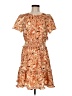 Mila Mae 100% Polyester Animal Print Orange Casual Dress Size M - photo 1