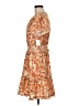 Mila Mae 100% Polyester Animal Print Orange Casual Dress Size M - photo 5