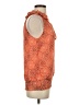 Marina Luna 100% Polyester Orange Sleeveless Blouse Size S - photo 4