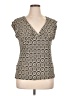 BCBG Paris Ivory Short Sleeve Blouse Size XL - photo 1