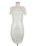 April Cornell 100% Polyester Metallic Silver Cocktail Dress Size M - photo 1