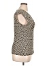 BCBG Paris Ivory Short Sleeve Blouse Size XL - photo 4