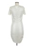 April Cornell 100% Polyester Metallic Silver Cocktail Dress Size M - photo 2