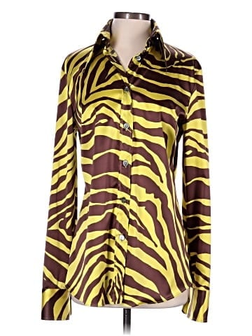 Dolce & Gabbana Long Sleeve Silk Top (view 1)