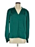 Milly Green Long Sleeve Silk Top Size 6 - photo 1