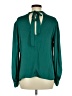 Milly Green Long Sleeve Silk Top Size 6 - photo 2